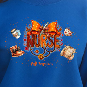 Nurse Süße Schleife Herbst Basics Sweatshirt