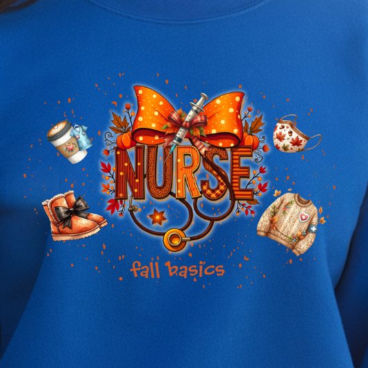 Nurse Süße Schleife Herbst Basics Sweatshirt