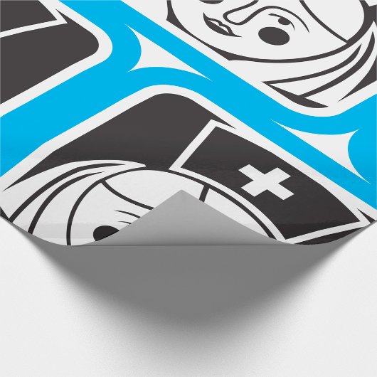 Nurse-Symbol Geschenkpapier
