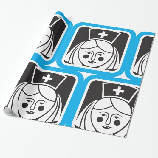 Nurse-Symbol Geschenkpapier (Ungerollt)