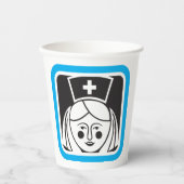 Nurse-Symbol Pappbecher (Vorderseite)