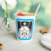 Nurse-Symbol Pappbecher