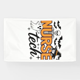 Nurse Tech - Halloween - mit Skelett, Hexe und Banner