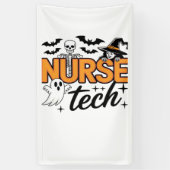 Nurse Tech - Halloween - mit Skelett, Hexe und Banner (Vertikal)