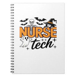 Nurse Tech - Halloween - mit Skelett, Hexe und Notizblock