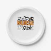 Nurse Tech - Halloween - with skeleton, witch, and Pappteller (Vorderseite)