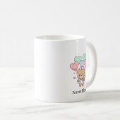 Nurse Teddy Bear – Custom Name Gift for Nurses Kaffeetasse (VorderseiteRechts)