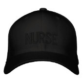 NURSE Text Mark Clean Modern Design Bestickte Baseballkappe (Vorderseite)