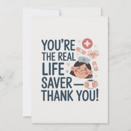 Nurse Thank You Card Dankeskarte