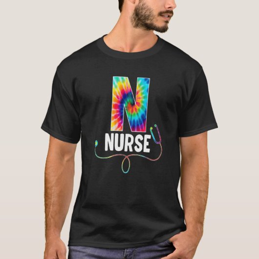 Nurse Tie Dye Stethoscope Nurse Week For Nurse 202 T-Shirt (Vorderseite)