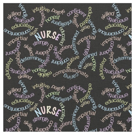 Nurse Tools Black  Stoff (Nahaufnahme)