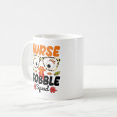 Nurse Turkey Gobble Squad nähren Lover Funny Mama Kaffeetasse (Vorderseite Links)