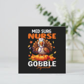 Nurse Turkey Matching MED SURG Gobble Squad (Stehend Vorderseite)