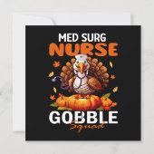 Nurse Turkey Matching MED SURG Gobble Squad (Rückseite)