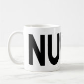 NURSE Typography Pride Profession Gift Kaffeetasse (Links)