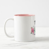 Nurse Typography with Stethoscope Medical Icons  Zweifarbige Tasse (Links)