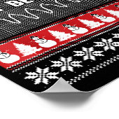 Nurse Ugly Christmas Sweater - Don't Be Tachy  Poster (Ecke)