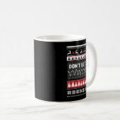 Nurse Ugly Christmas Sweater - Don't Be Tachy Swea Kaffeetasse (VorderseiteRechts)