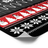 Nurse Ugly Christmas Sweater - Don't Be Tachy Swea Poster (Ecke)