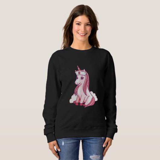 Nurse Unicorn Nursicorn Sweatshirt (Vorne ganz)