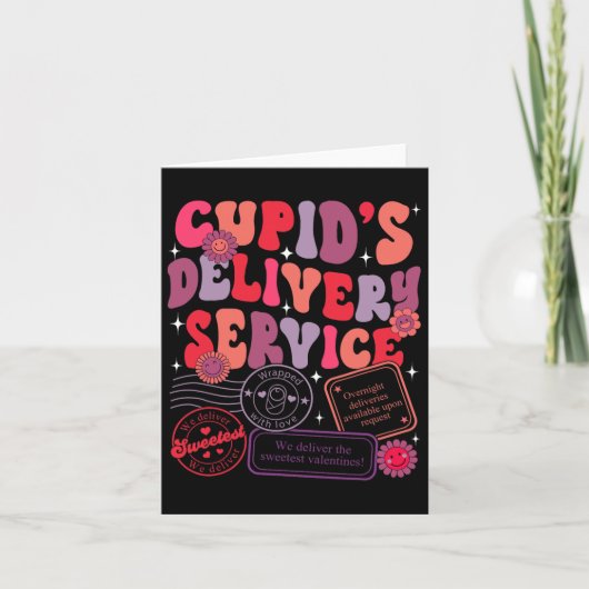 Nurse Valentine Cupid's Delivery Service Labour un Karte (Vorderseite)