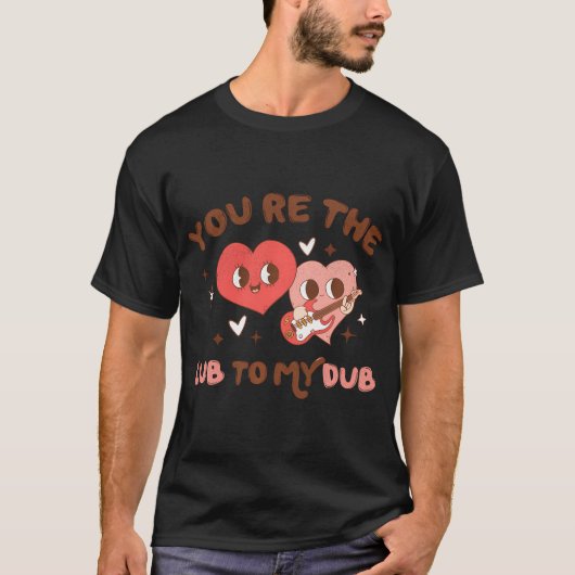 Nurse Valentine Lub zu meinem Dub Herz Valentinsta T-Shirt (Vorderseite)