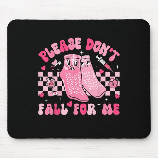 Nurse Valentine Non-Slip Socken Bitte fallen Sie n Mousepad (Vorne)
