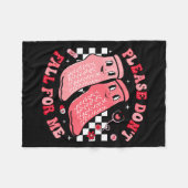 Nurse Valentine Non Slip Socks Please Dont Fall F Fleecedecke (Vorderseite (Horizontal))