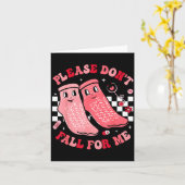 Nurse Valentine Non Slip Socks Please Don't Fall F Karte (Gelbe Blume)