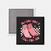 Nurse Valentine Non Slip Socks Please Don't Fall F Magnet (Vorderseite/Rückseite)