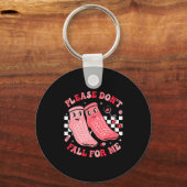 Nurse Valentine Non Slip Socks Please Dont Fall F Schlüsselanhänger (Vorderseite)