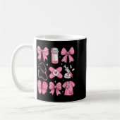 Nurse Valentines Day Coquette Bow Valentine Nurse  Kaffeetasse (Links)