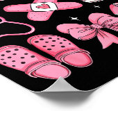 Nurse Valentines Day Coquette Bow Valentine Nurse  Poster (Ecke)