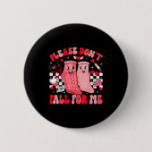 Nurse Valentines Day Non Slip Socks Please Don't F Button (Vorderseite)