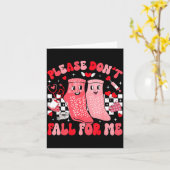 Nurse Valentines Day Non Slip Socks Please Don't F Karte (Gelbe Blume)