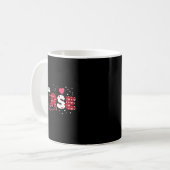 Nurse Valentines Day Valentine Er Icu Nicu Rn Nurs Kaffeetasse (Vorderseite Links)