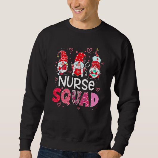 Nurse Valentines Day Valentine ER ICU NICU RN Nurs Sweatshirt (Vorderseite)