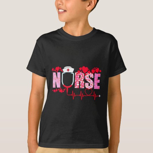 Nurse Valentines Day Valentine Er Icu Nicu Rn Nurs T-Shirt (Vorderseite)