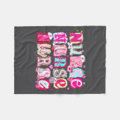 Nurse Valentines Stethoscope Valentine Nursing Gir Fleecedecke (Vorderseite (Horizontal))