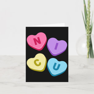 Nurse Valentinstag - Candy Valentine Hearts Nicu Karte