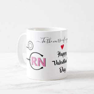 Nurse Valentinstag registriert RN Stethoskop Kaffeetasse