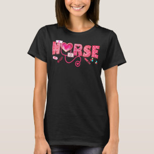 Nurse Valentinstag Valentine ER ICU NICU RN Nurs T-Shirt