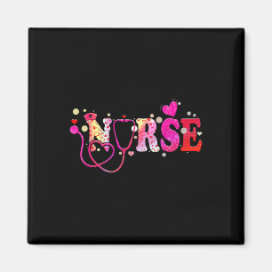 Nurse Valentinstag Valentinsgruß Scrub Top Frauen Magnet