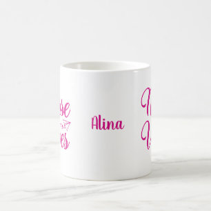 Nurse Vibes personalisiert den Namen Kaffeetasse