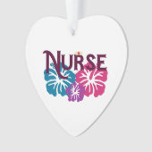 Nurse w-Hibiskus Ornament (Vorderseite)