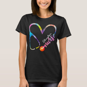 Nurse Watercol Liebe Heart Stethoscope RN T-Shirt