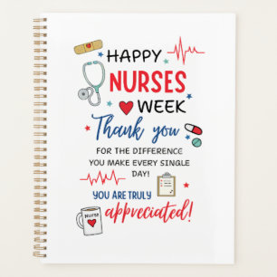 Nurse Week Schild Druckbar Wertschätzung Nurse Dan Planer