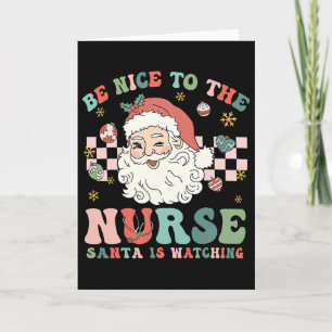 Nurse Weihnachten Sei Nett Zur Krankenschwester Sa Karte
