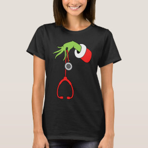 Nurse Weihnachten Stethoskop Krankenschwestern Xma T-Shirt