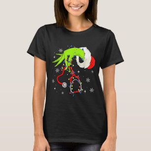 Nurse Weihnachten Stethoskop Krankenschwestern Xma T-Shirt